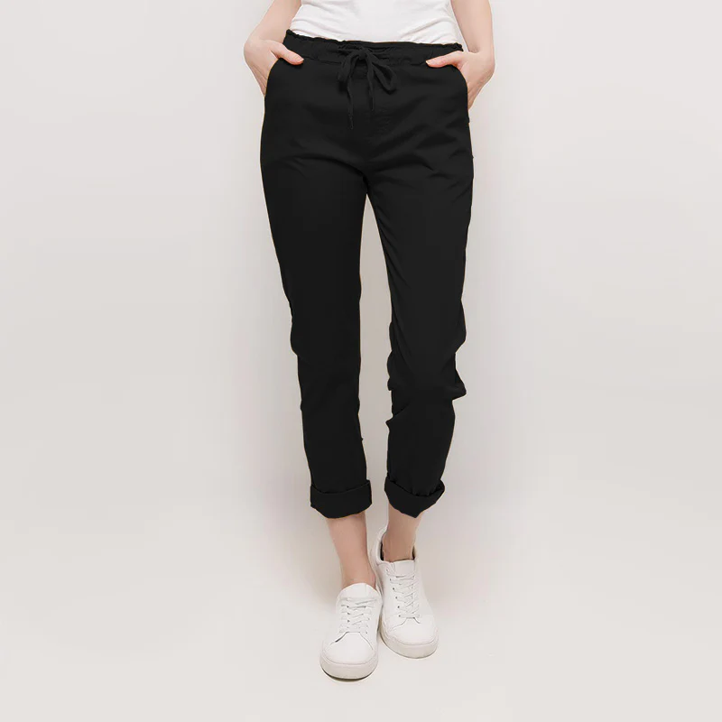 Emily Chino Trousers (Black)