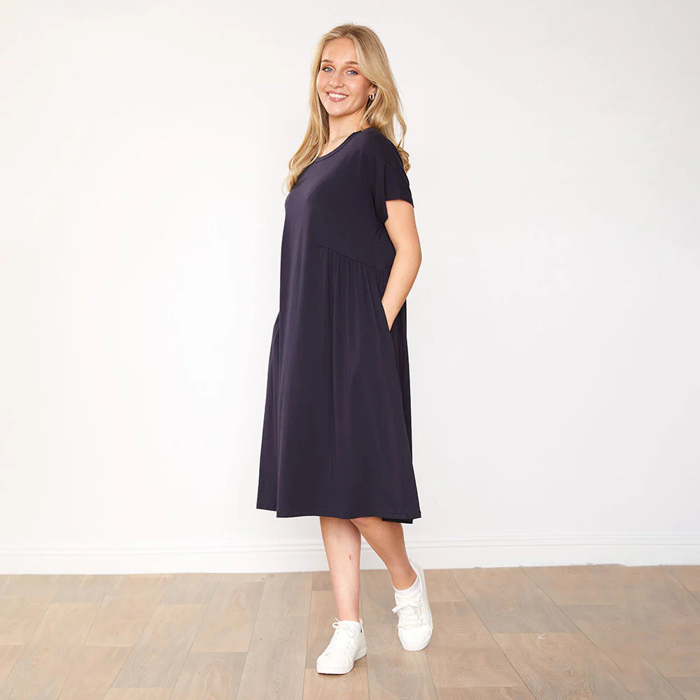 Aaliyah Dress (Navy) - Image 6