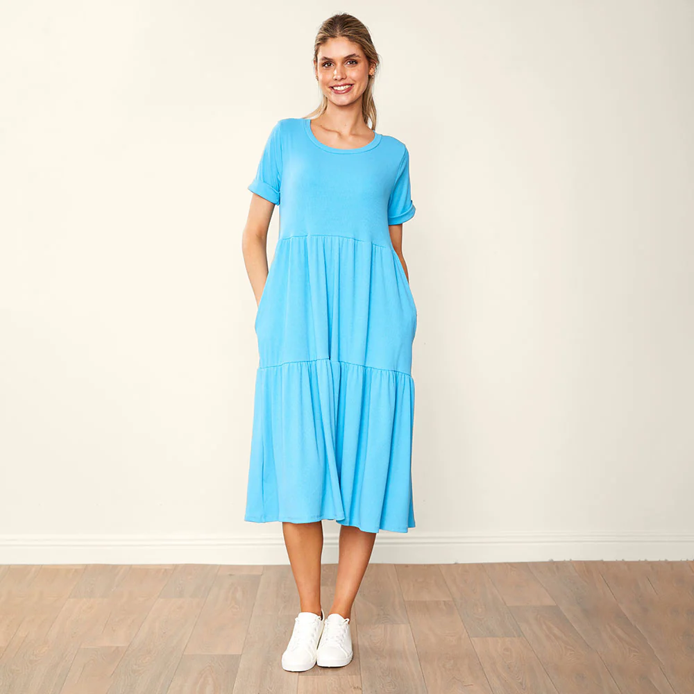 Aida Dress Black & Blue (2 for €66) - Image 7