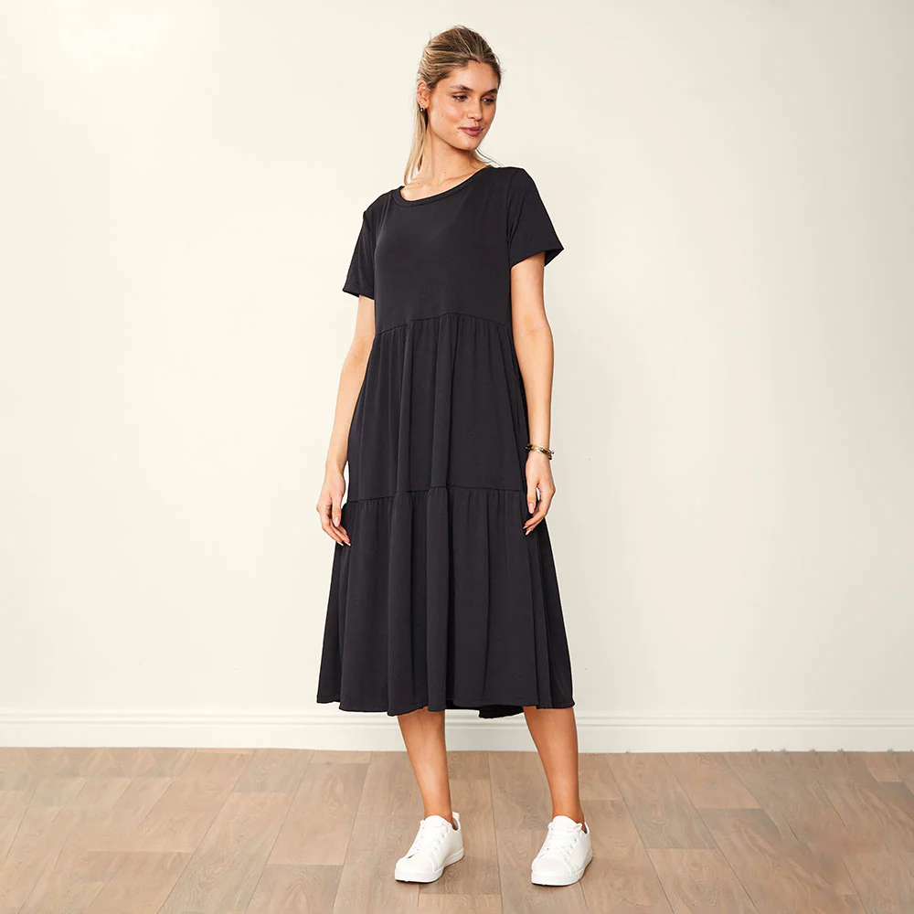 Aida Dress Black & Blue (2 for €66) - Image 8