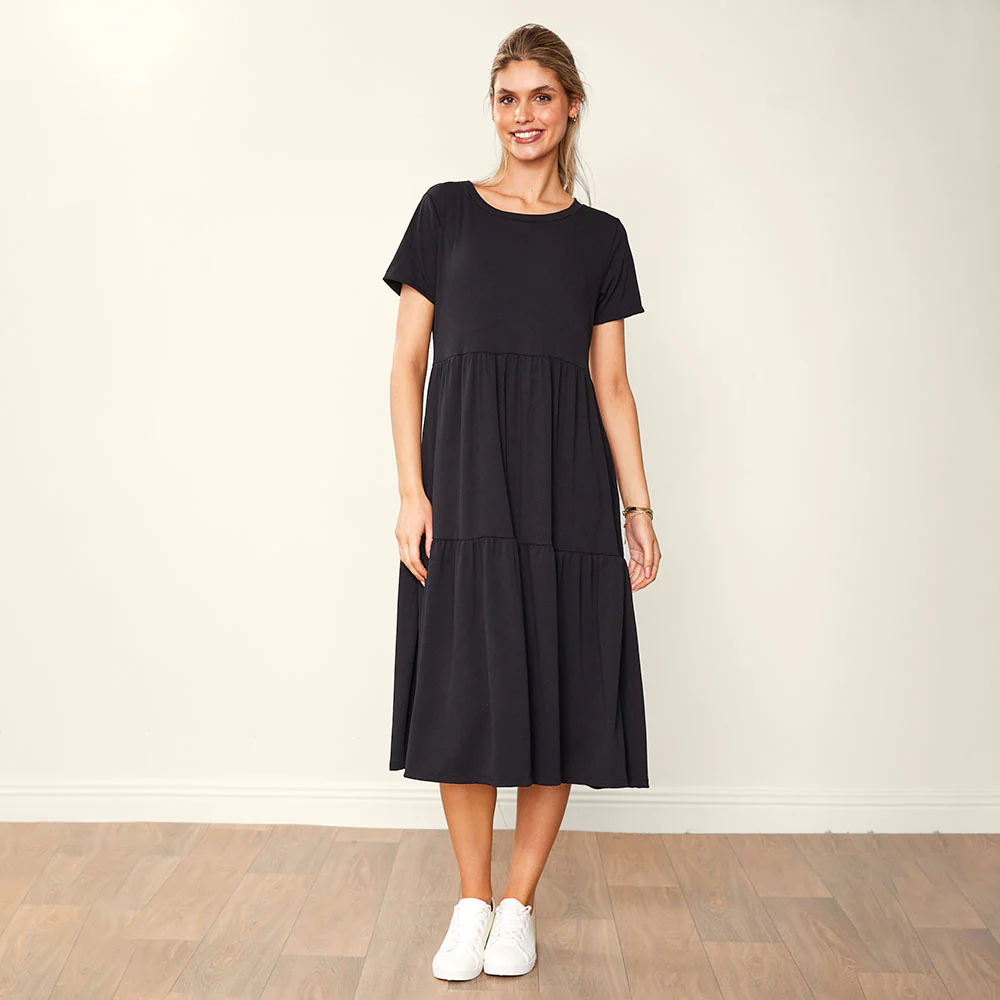Aida Dress Black & Pink (2 for €66) - Image 6