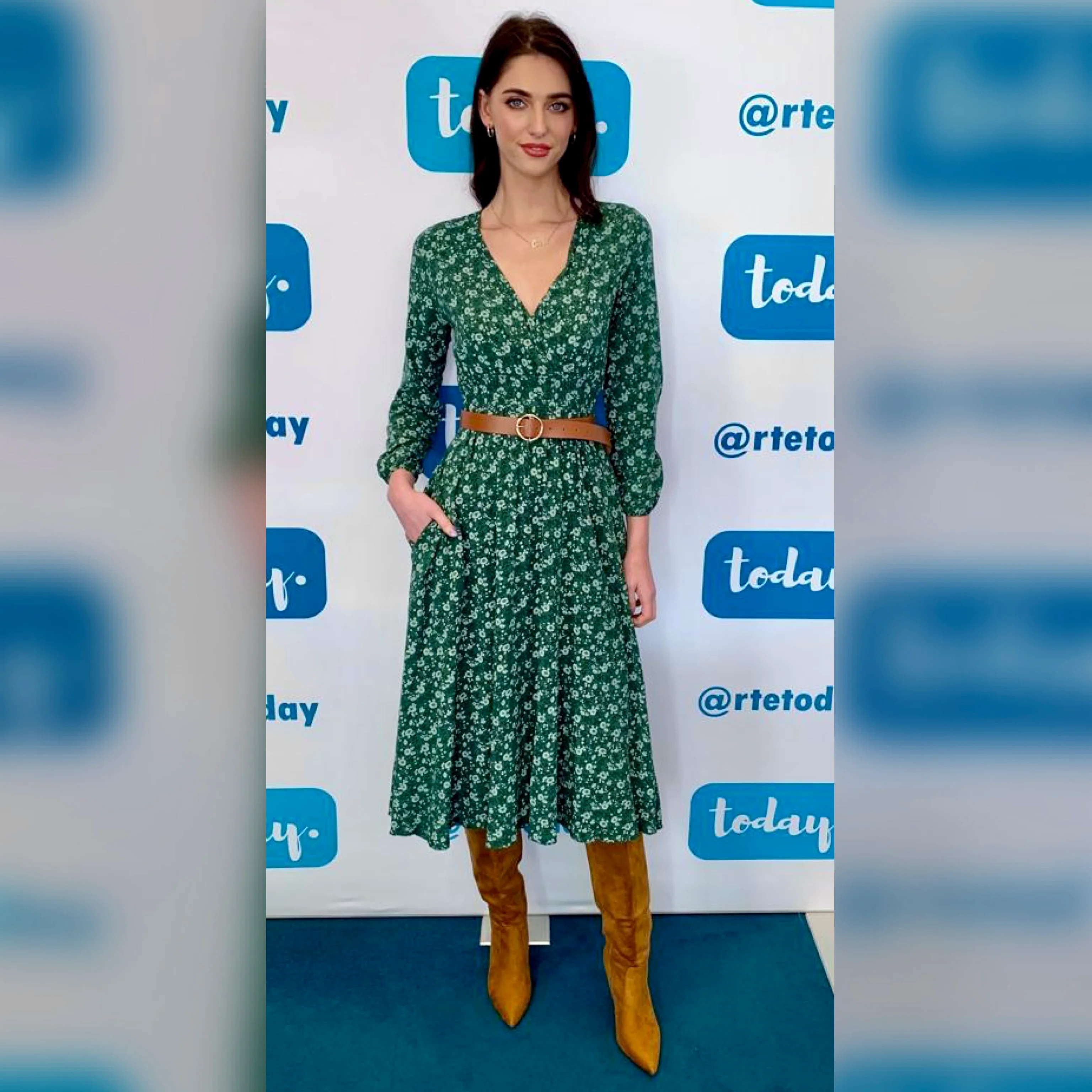 Alanna Dress (Green) - Image 2