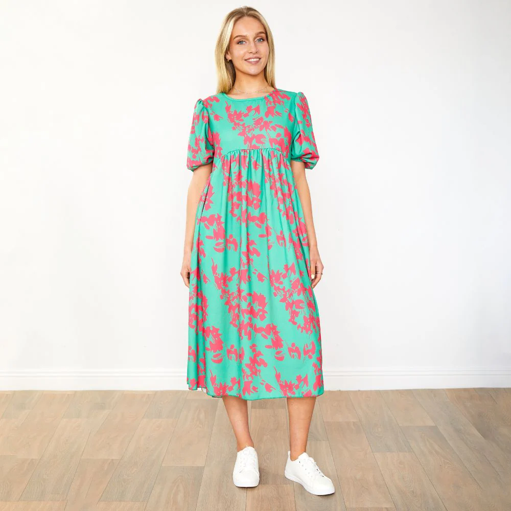 Toni Dress (Green Orchid) - Image 2
