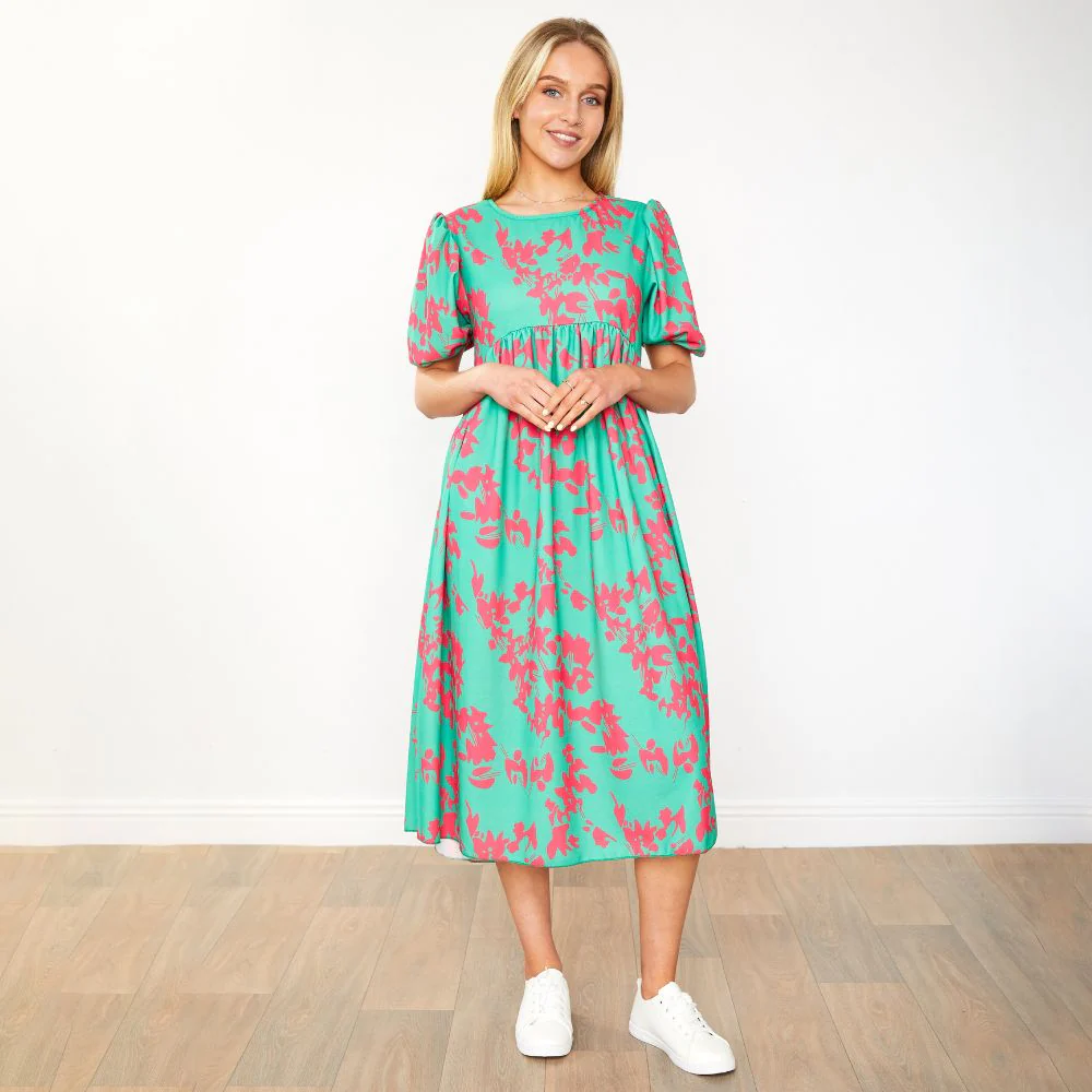 Toni Dress (Green Orchid) - Image 3
