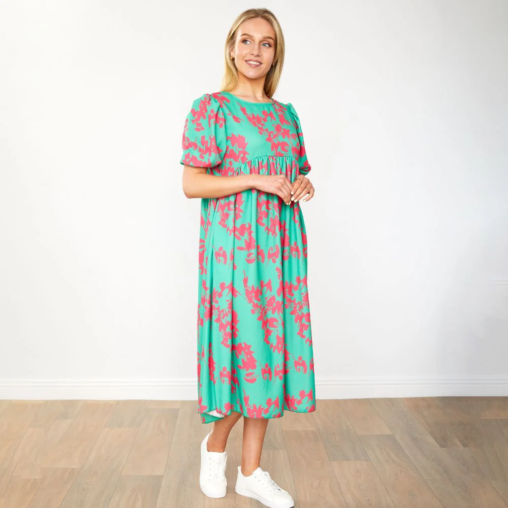 Toni Dress (Green Orchid) - Image 4