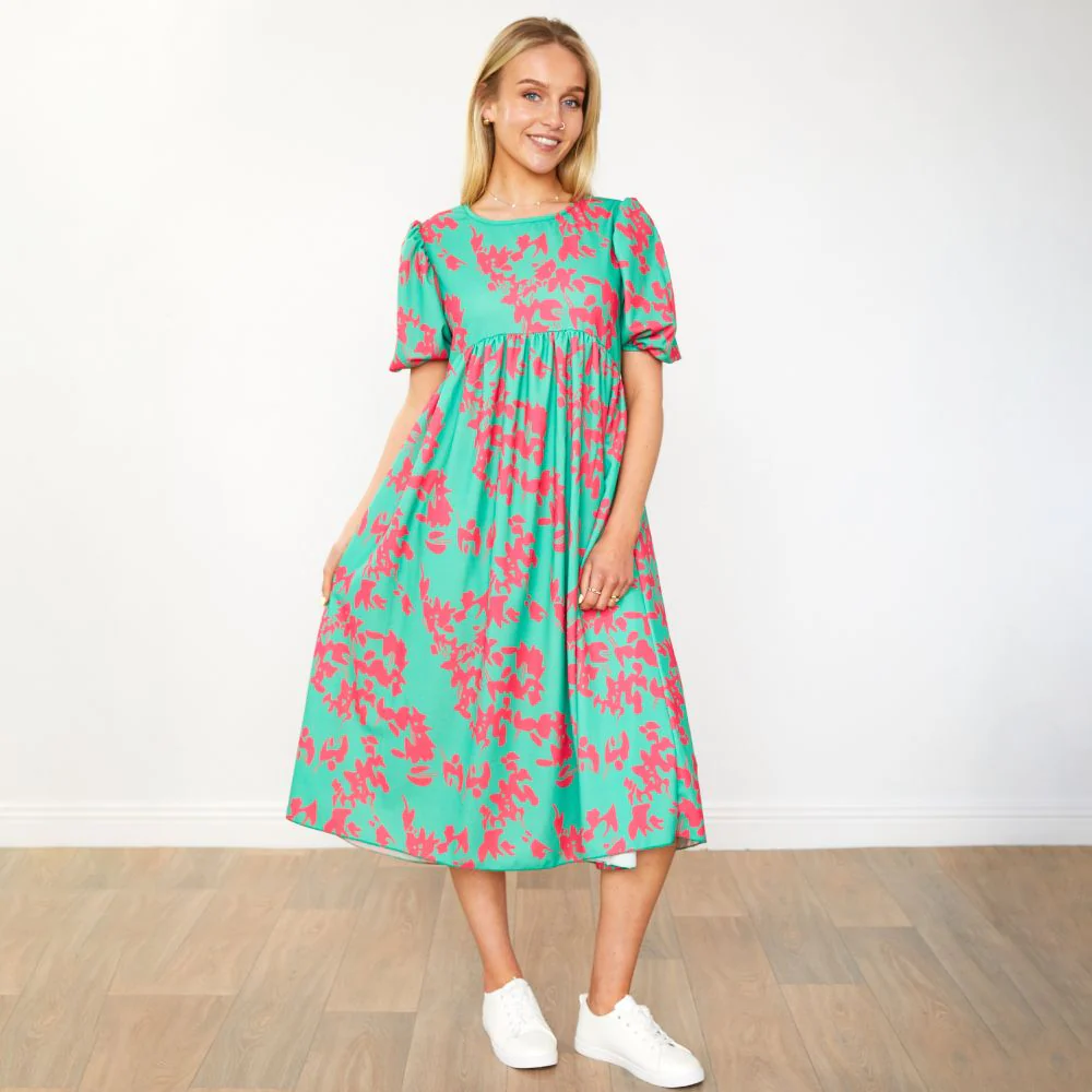 Toni Dress (Green Orchid) - Image 5