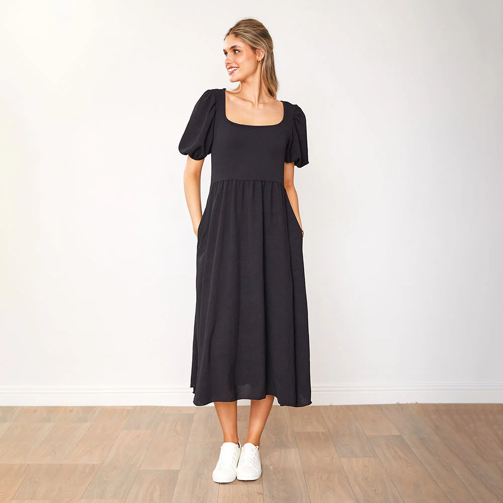 Ally Dress (Black) - Image 3