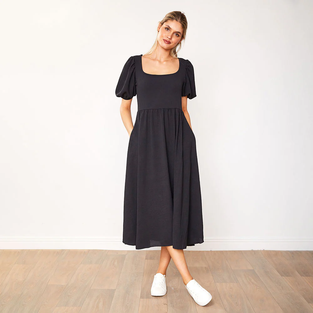 Ally Dress (Black) - Image 4