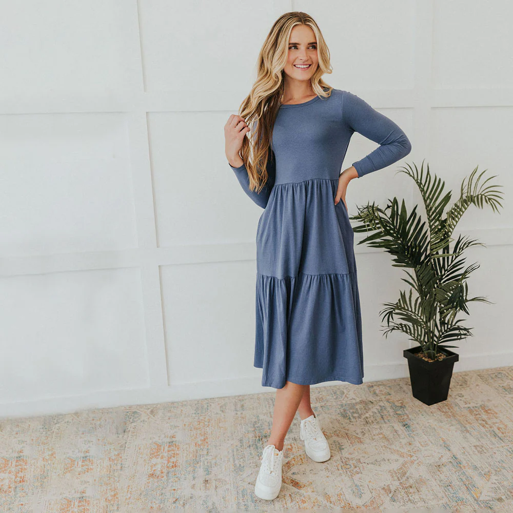 Amber Dress (Denim) - Image 3