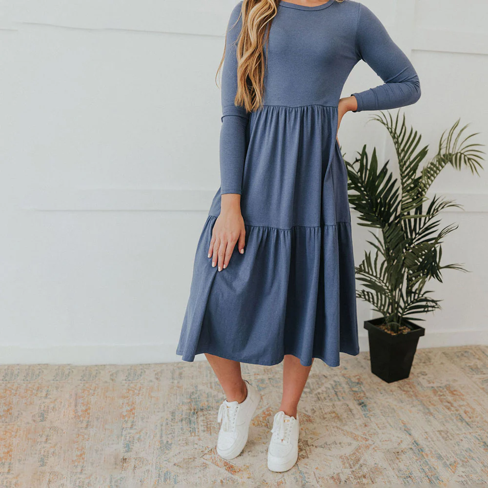 Amber Dress (Denim) - Image 4