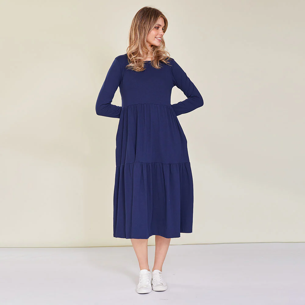 Amber Dress (Navy) - Image 2
