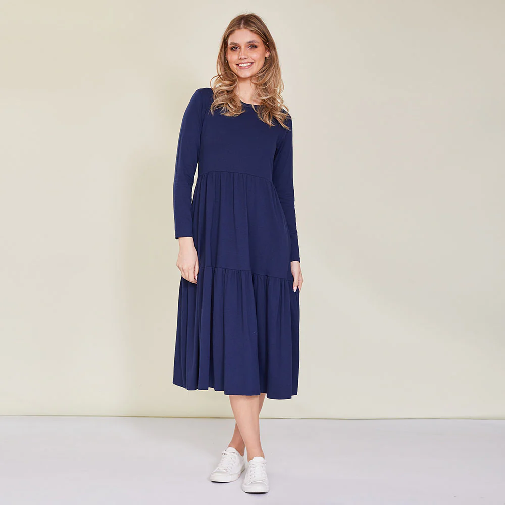 Amber Dress (Navy) - Image 4