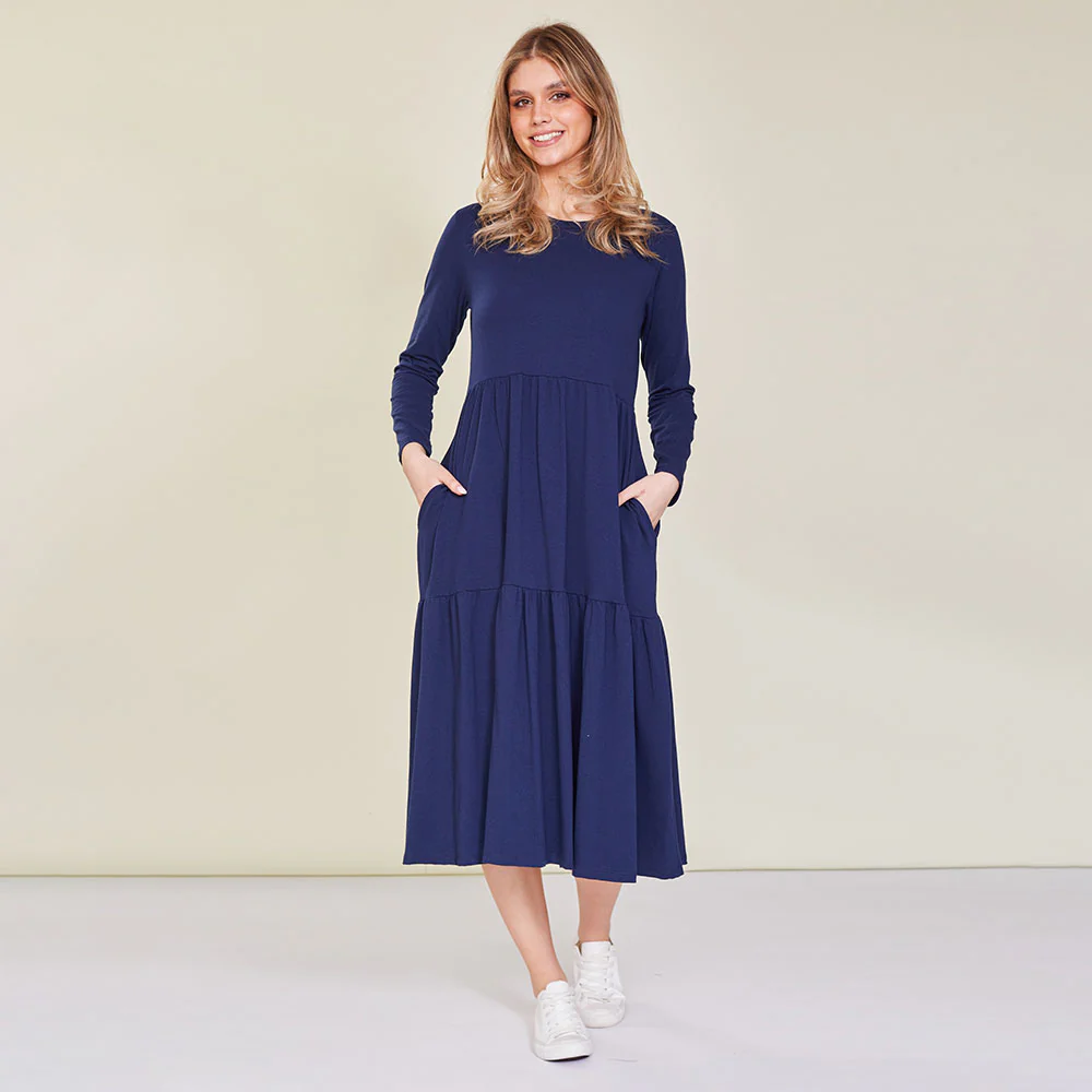 Amber Dress (Navy) - Image 5