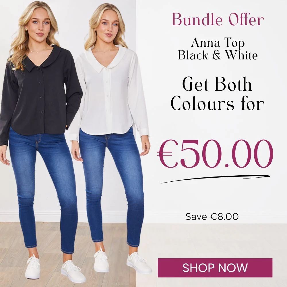 Anna Top  (Black) & (White) (2 for €50)