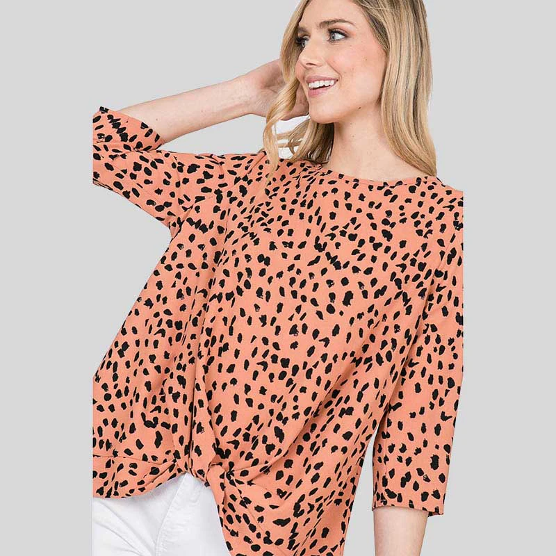 Annie Animal Print Blouse - Image 10