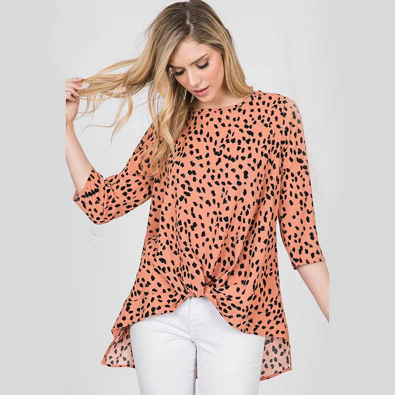 Annie Animal Print Blouse - Image 11