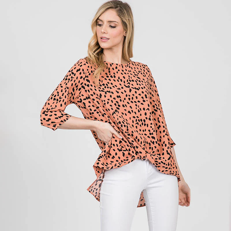 Annie Animal Print Blouse - Image 4