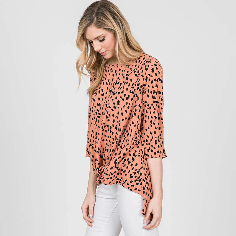 Annie Animal Print Blouse - Image 5
