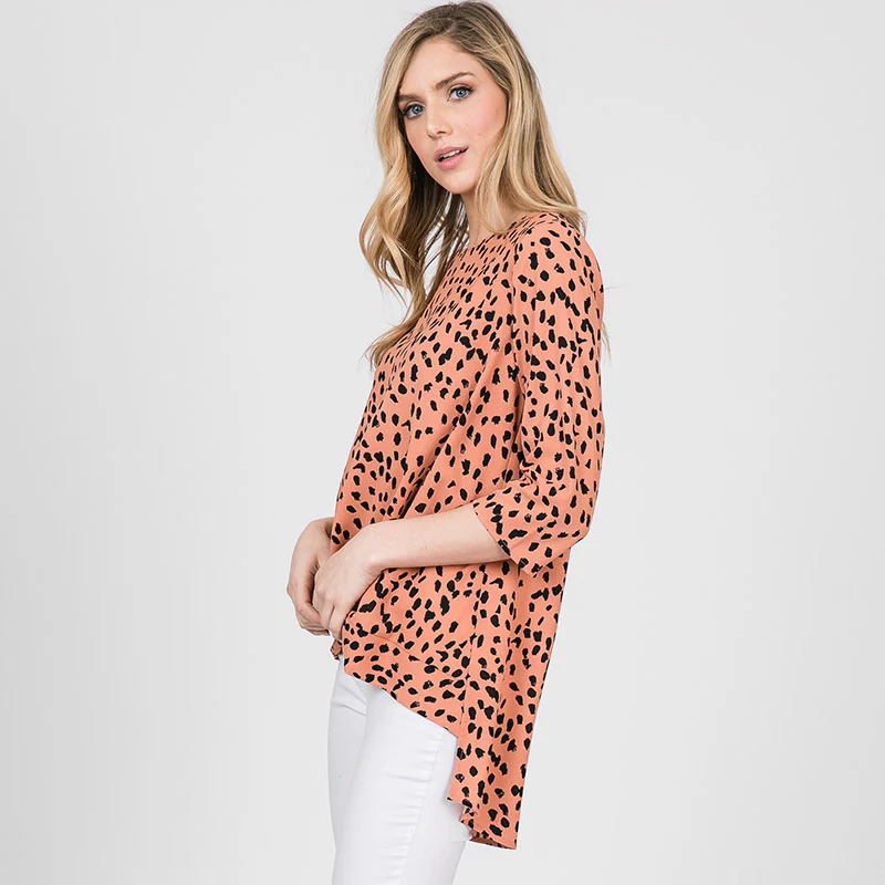 Annie Animal Print Blouse - Image 6