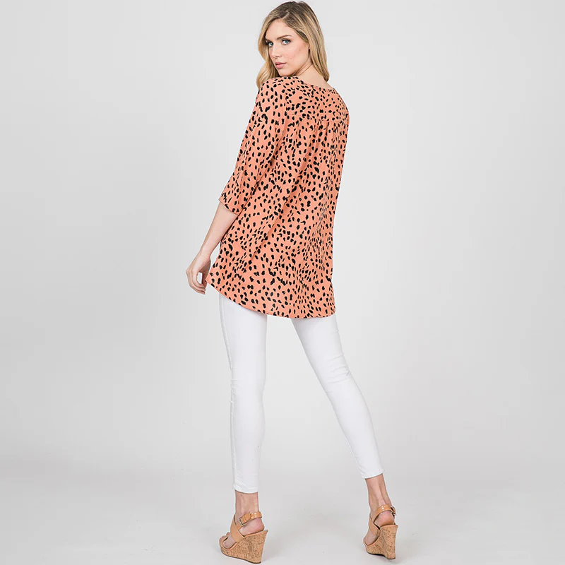 Annie Animal Print Blouse - Image 7