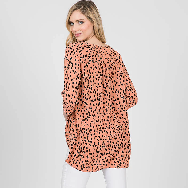 Annie Animal Print Blouse - Image 8
