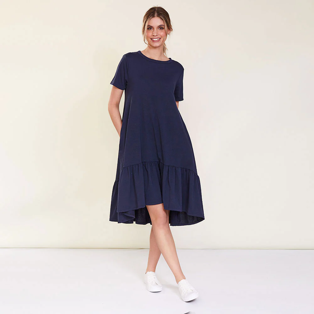 April Dress (Navy)