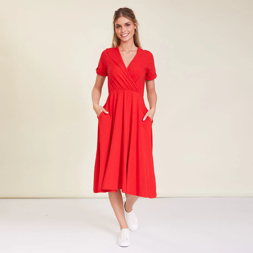 Archie Dress (Red) - Image 7