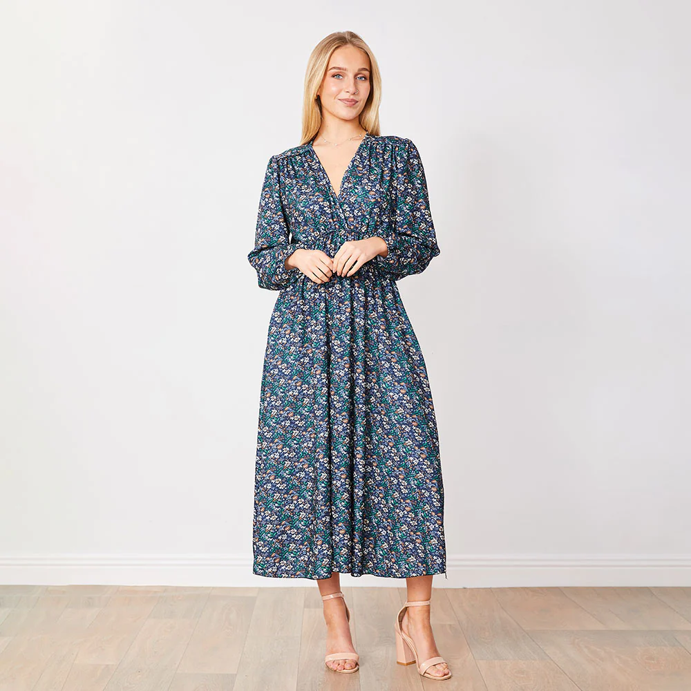 Arianna Dress (Blue Floral) - Image 2