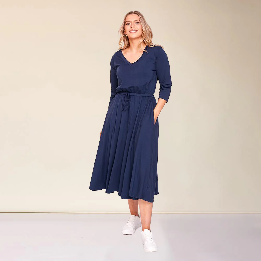 Ava Dress (Navy)