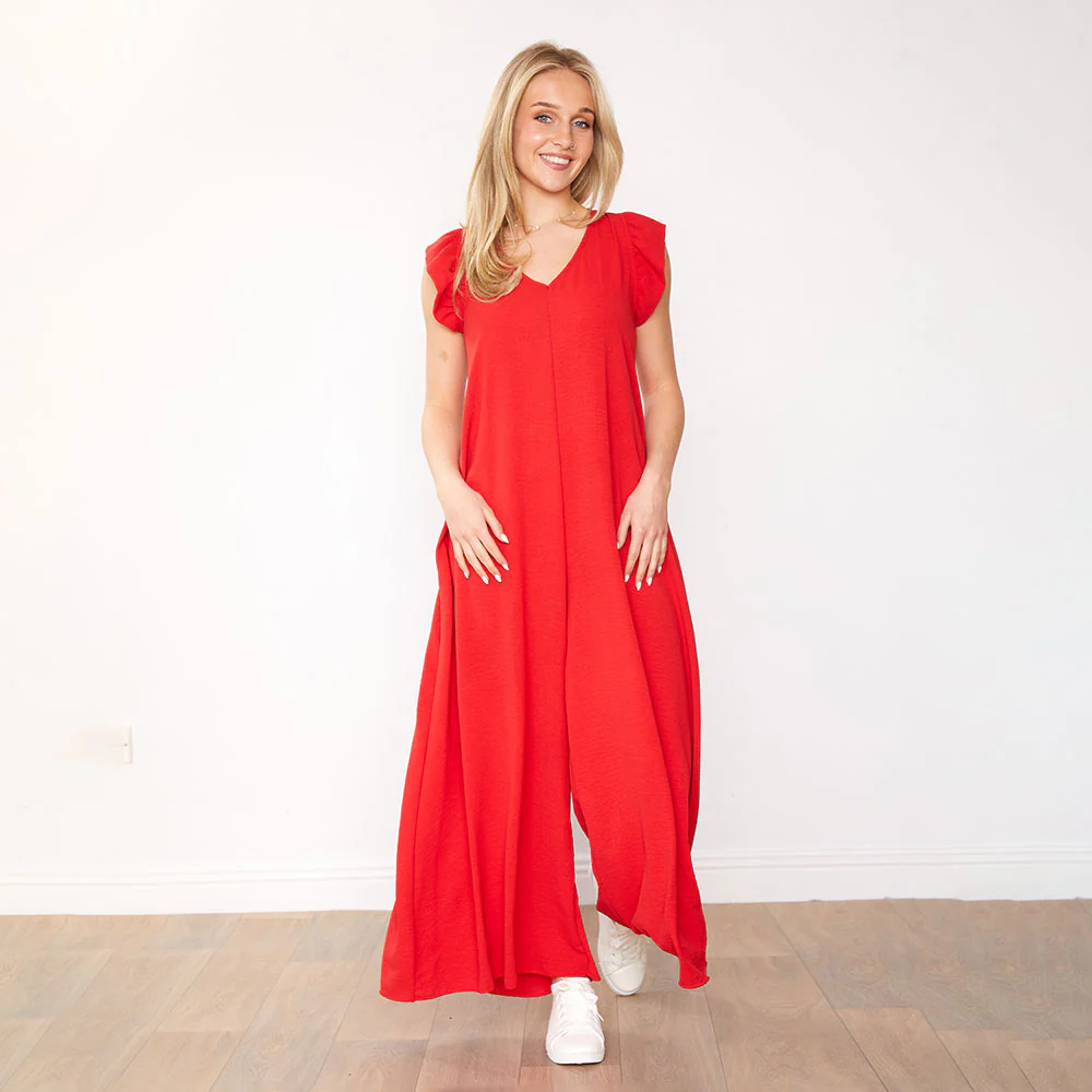 Avery Jumpsuit (Red) - Image 2