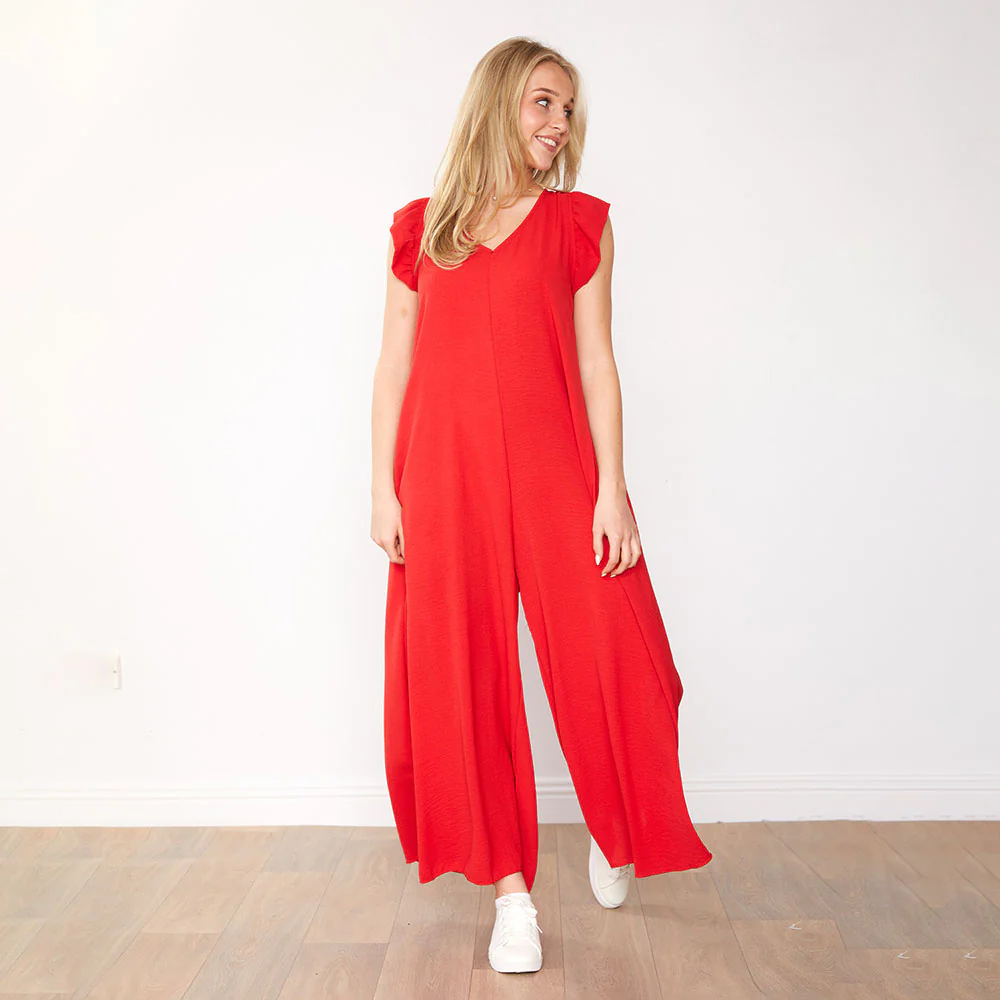 Avery Jumpsuit (Red) - Image 5