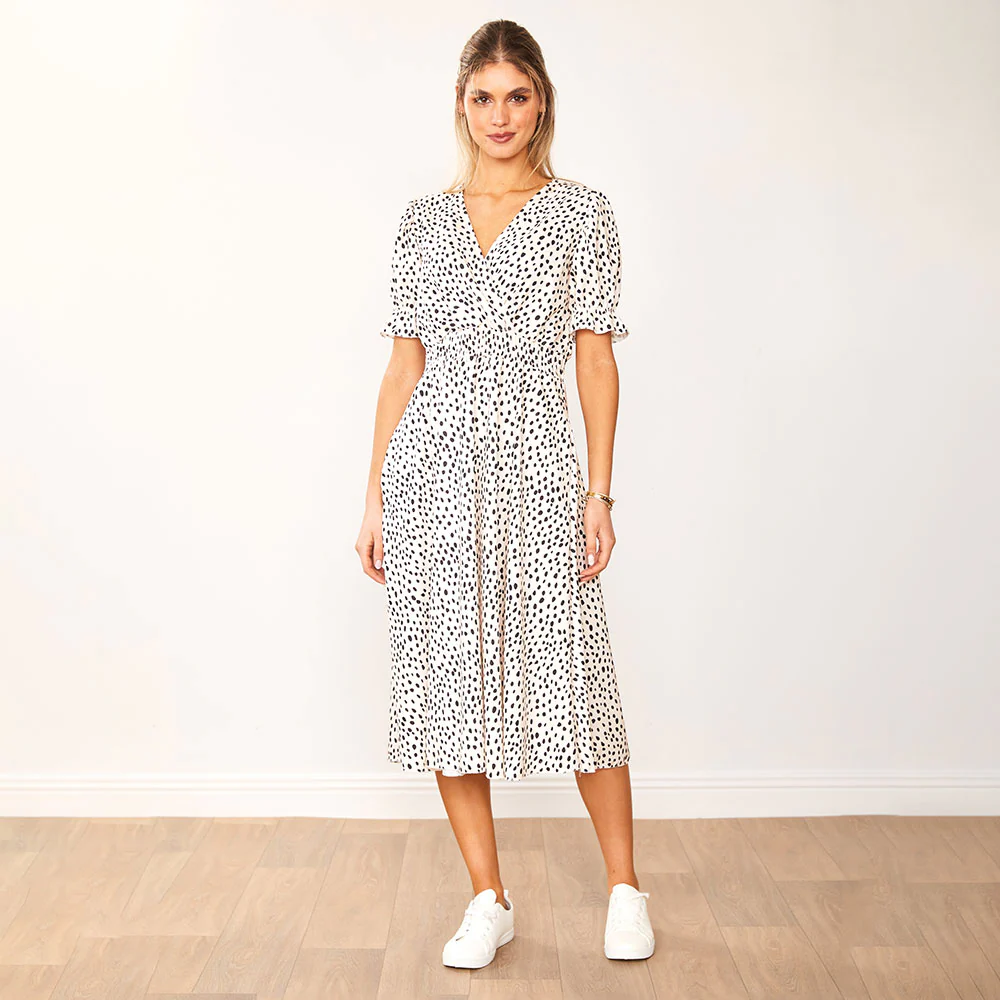 Belle Dress (Black Polka Dot) - Image 4