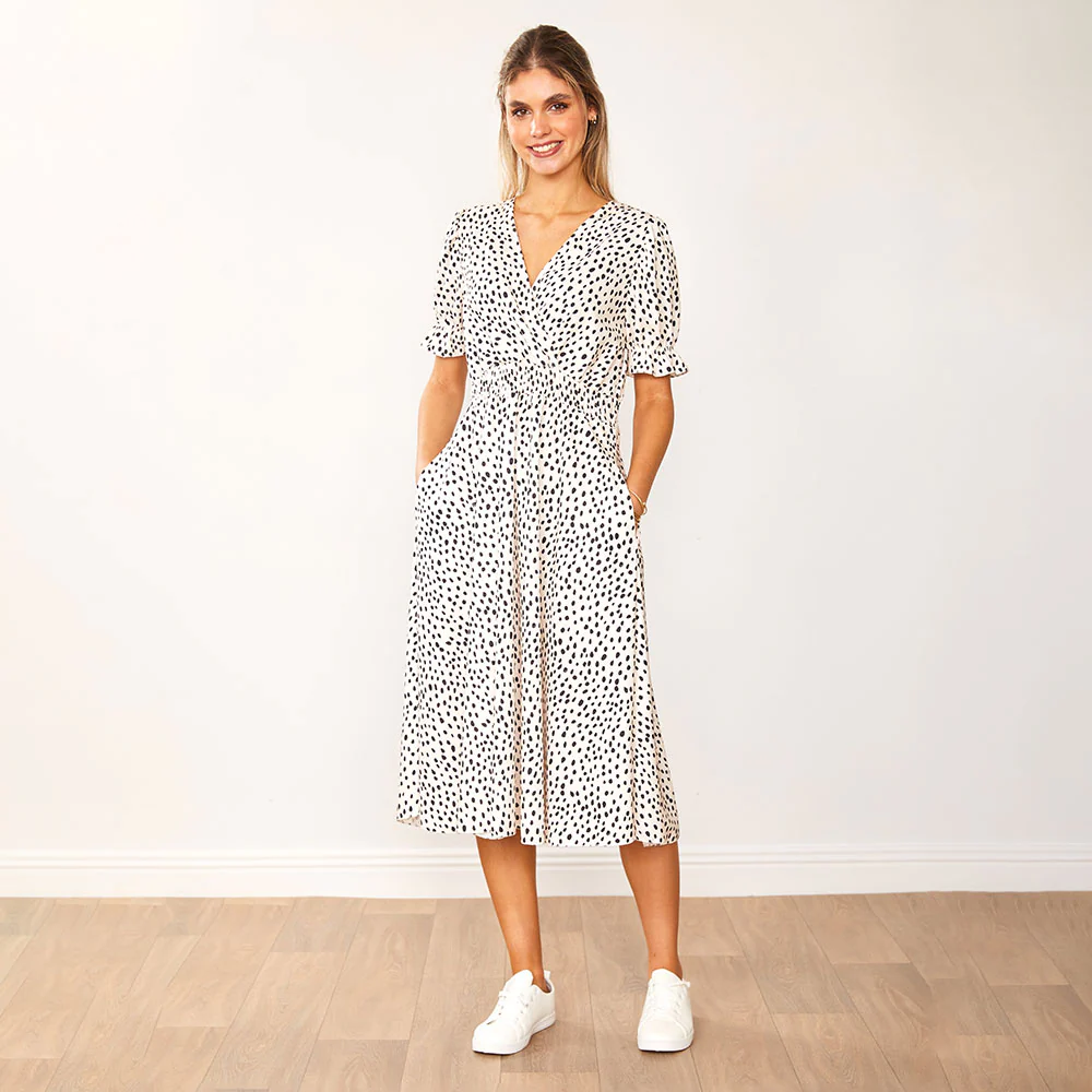Belle Dress (Black Polka Dot) - Image 5