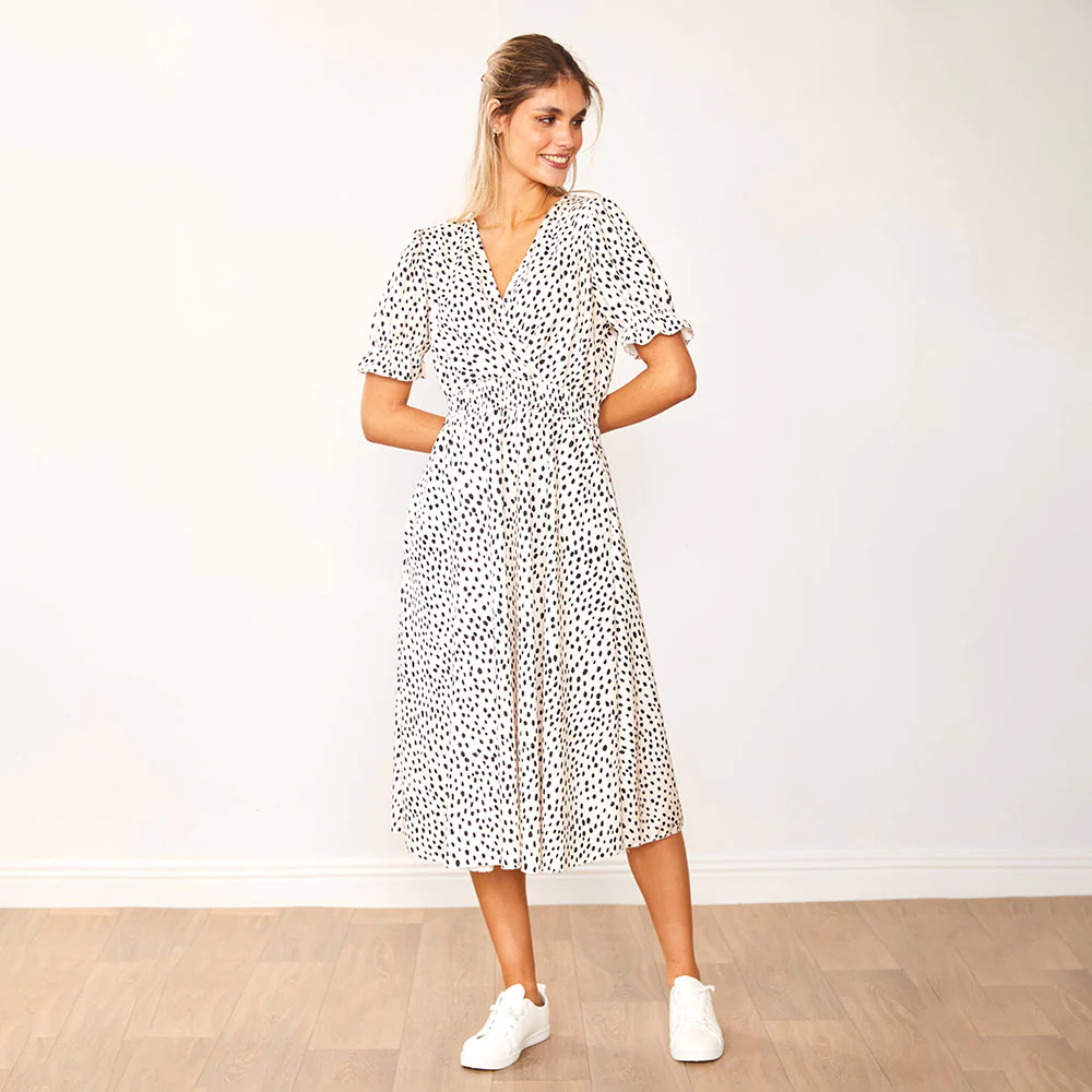 Belle Dress (Black Polka Dot) - Image 7