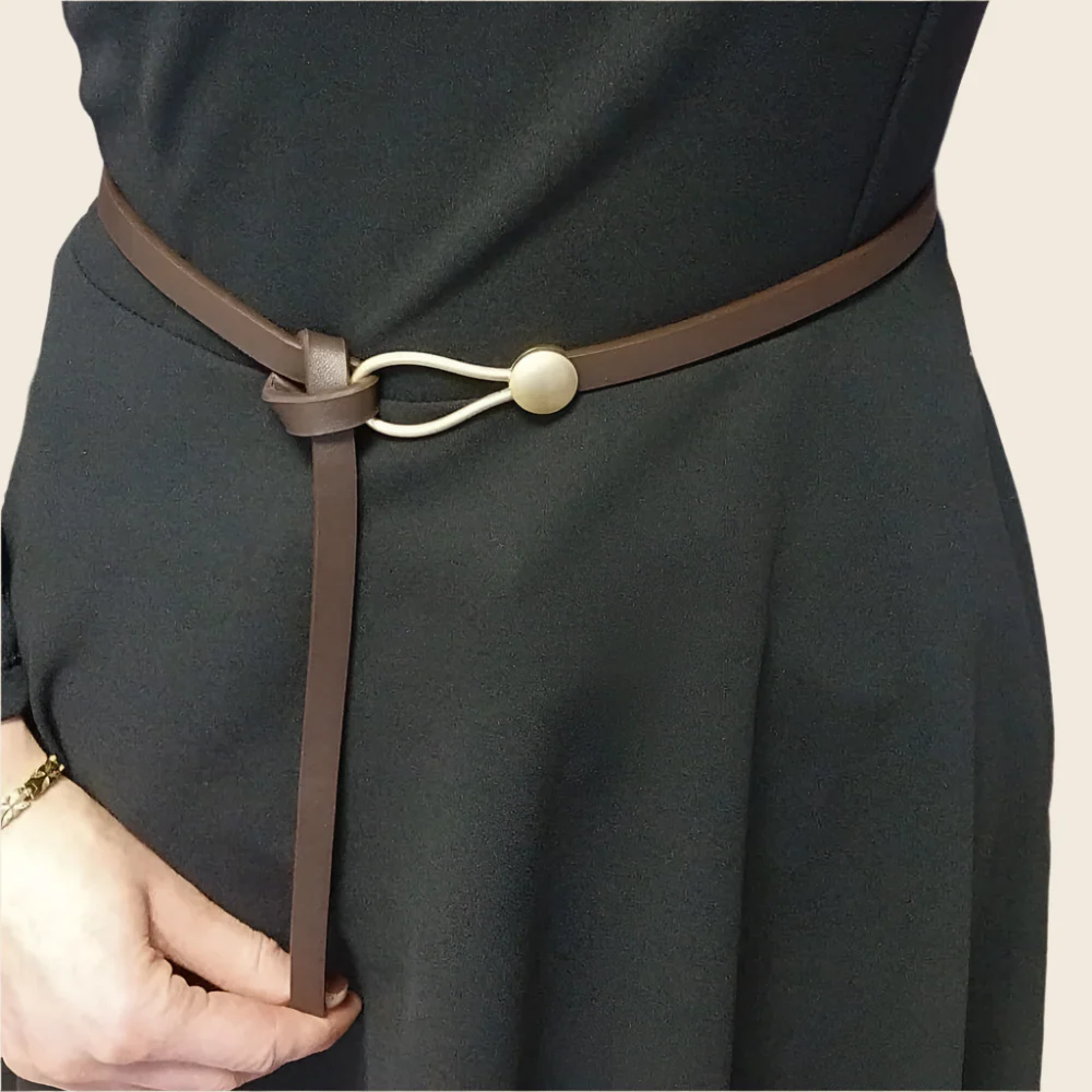 Belle Tie Belt (Coffee brown)