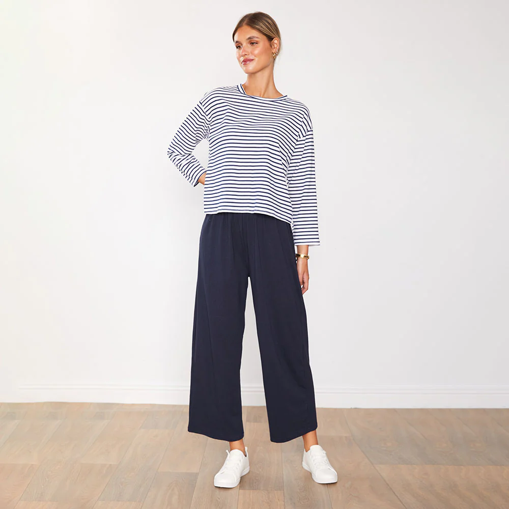 Betsy Top (Navy Stripe) - Image 5