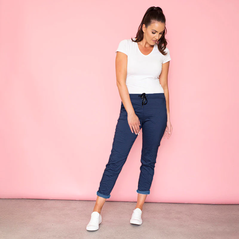 Billie Crinkle Jogger (Dark Blue) - Image 15