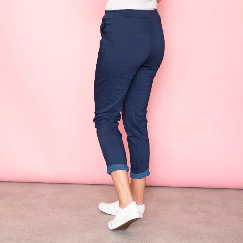 Billie Crinkle Jogger (Dark Blue) - Image 7