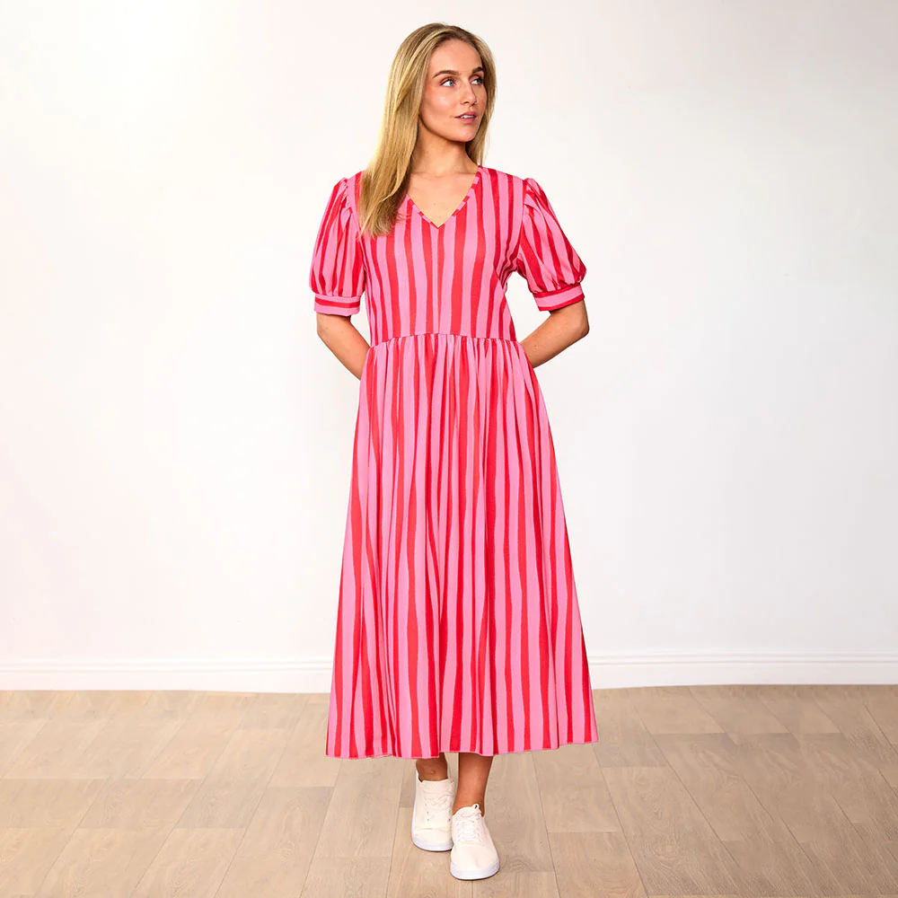 Billy Dress (Pink/Red Stripe) - Image 7