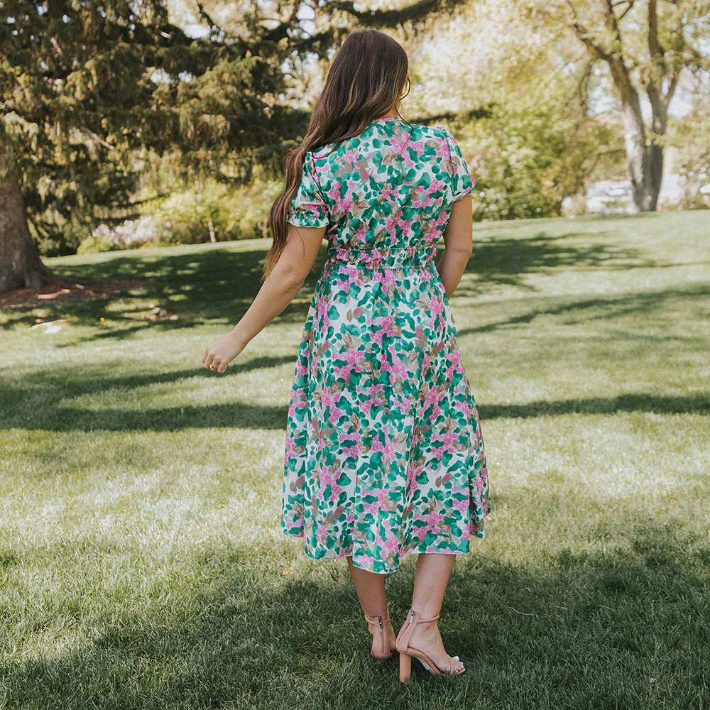 Bonnie Dress (Green Floral) - Image 11