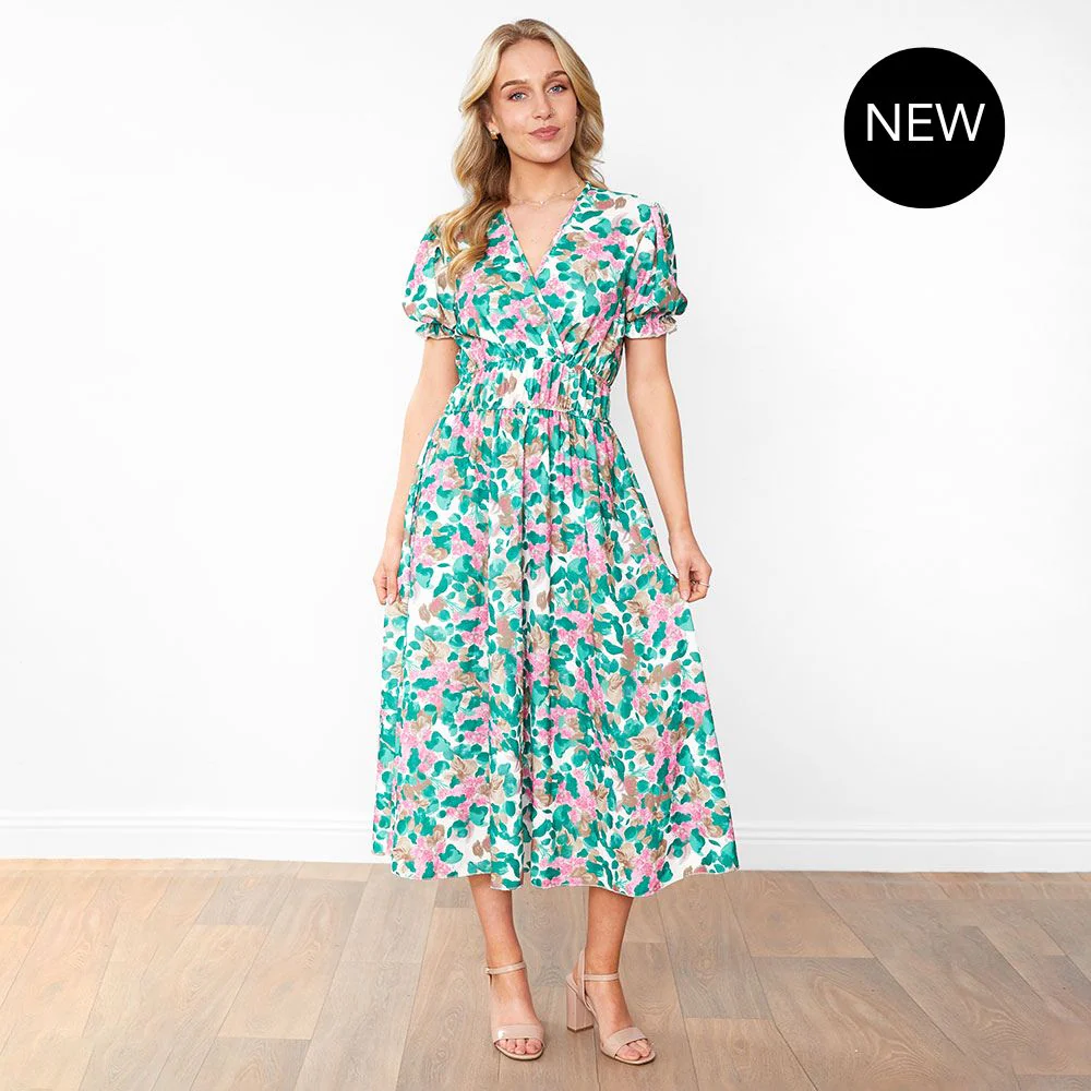 Bonnie Dress (Green Floral) - Image 12