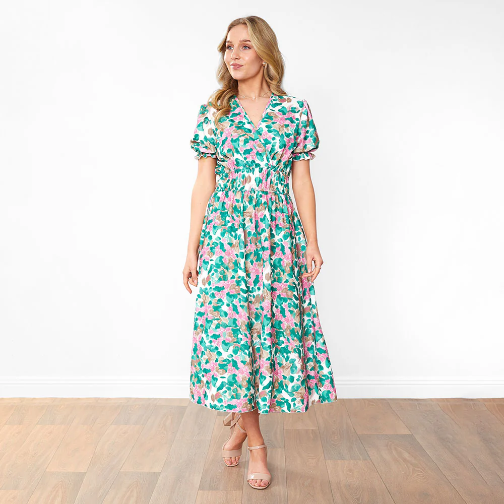 Bonnie Dress (Green Floral) - Image 14
