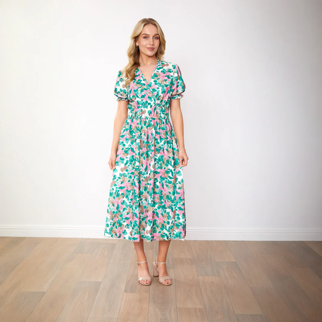Bonnie Dress (Green Floral) - Image 19