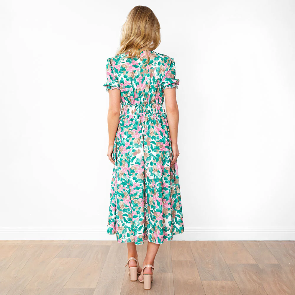 Bonnie Dress (Green Floral) - Image 20