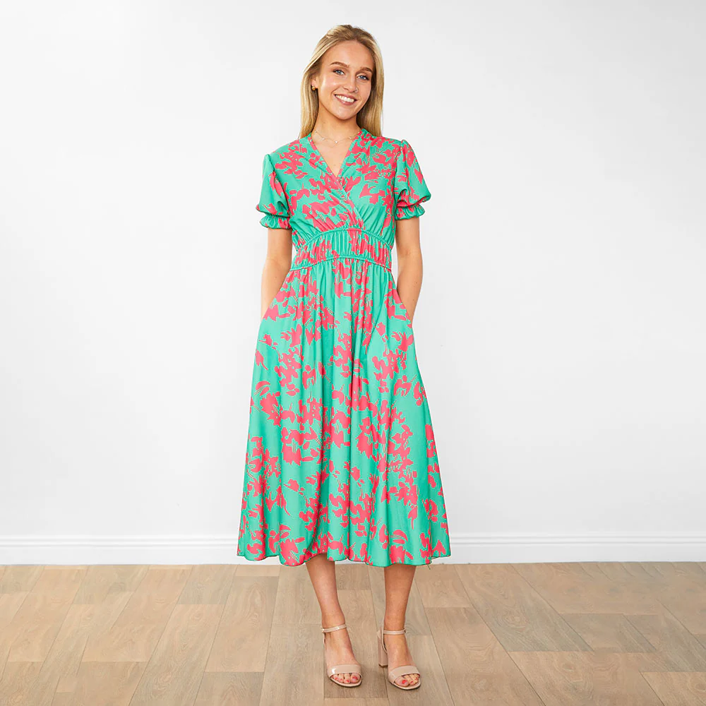 Bonnie Dress (Green Orchid) - Image 3