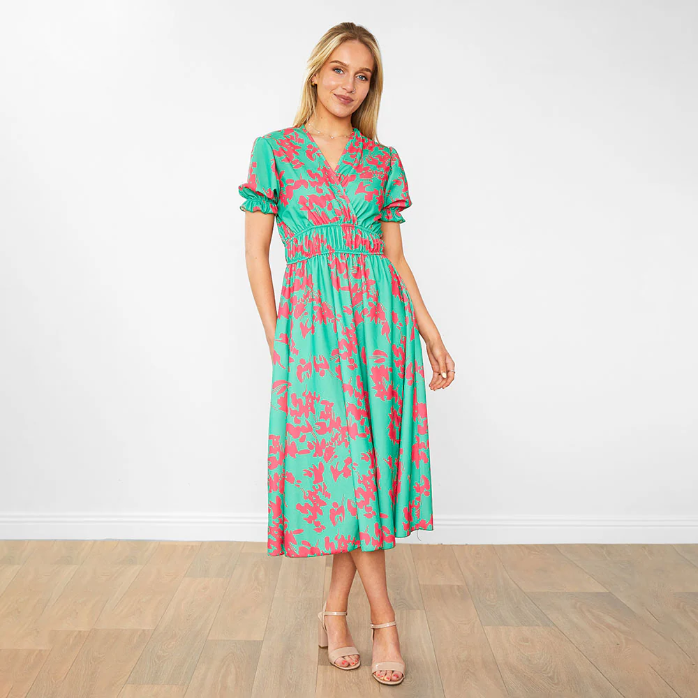 Bonnie Dress (Green Orchid) - Image 4