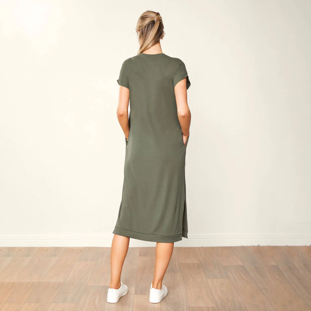 Bree Dress (Khaki) - Image 8