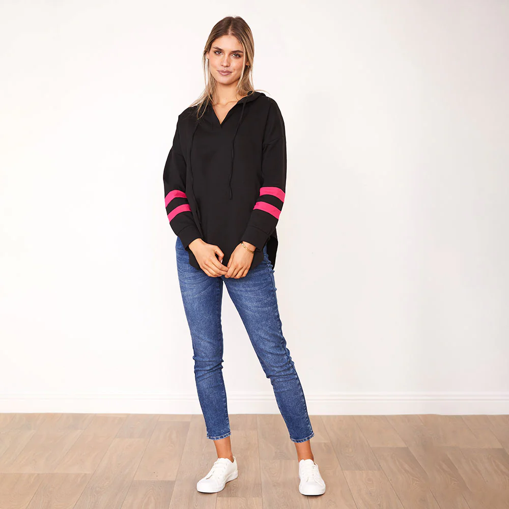 Bree Hoody (Black/Fuchsia) - Image 5