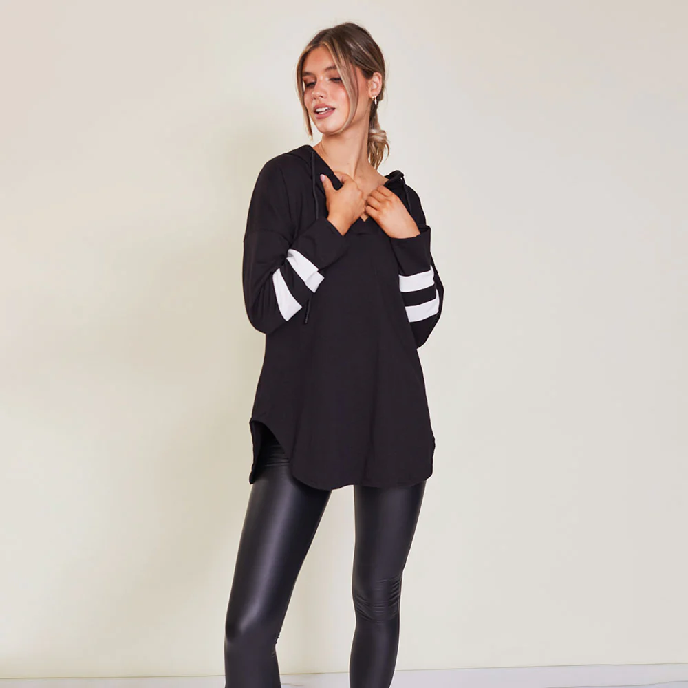 Bree Hoody (Black/White) - Image 3