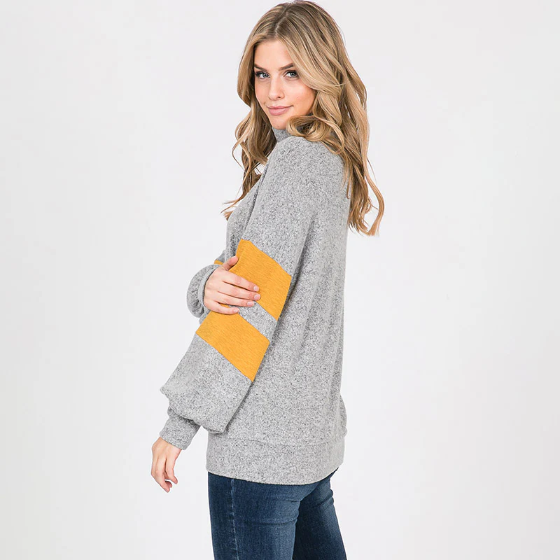 Bright Side Stripe Jumper Silver Grey - Image 6